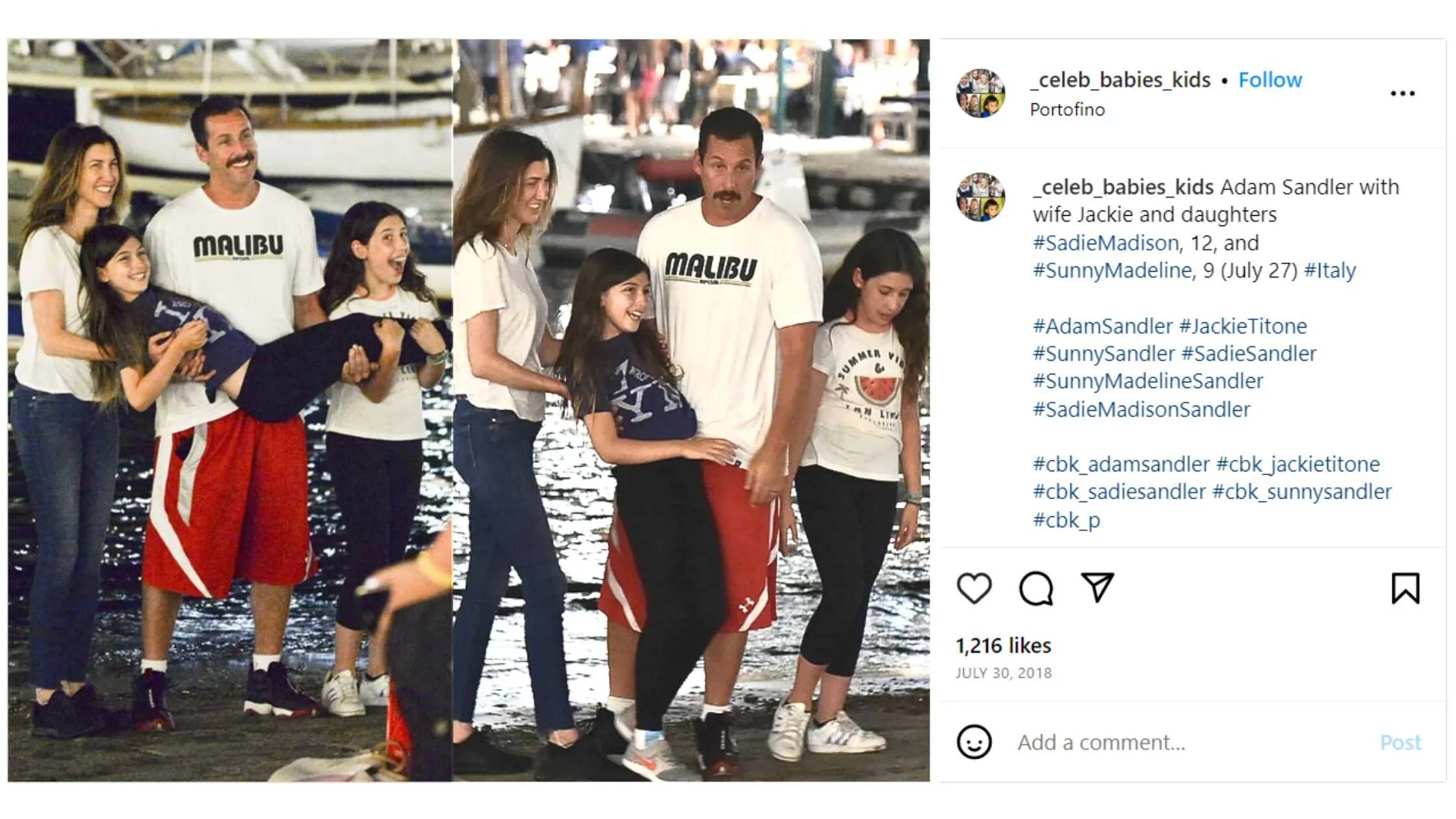 sunny sandler having fun with her family