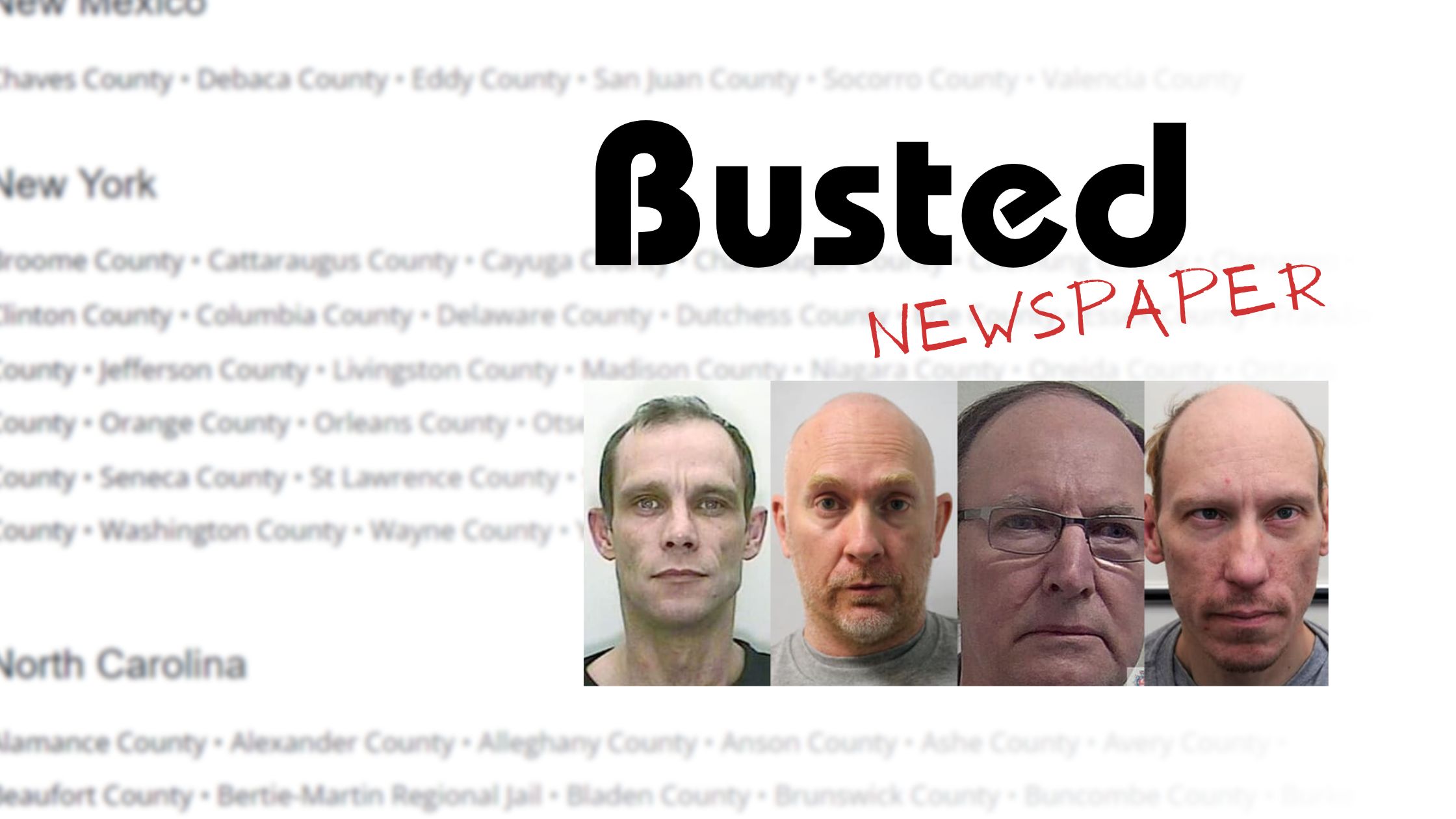 Busted newspaper criminals
