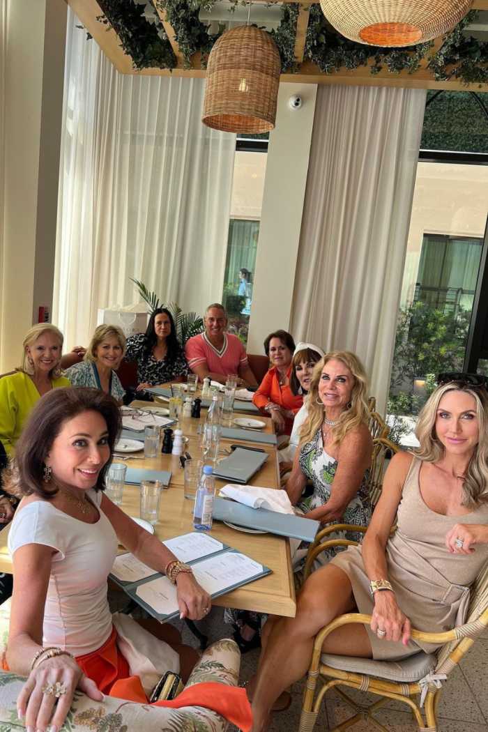 judge jeanine relax with-friends in boca