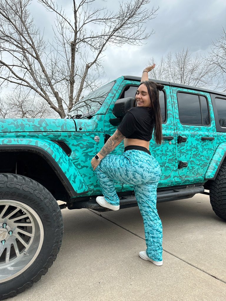abby berner with jeep
