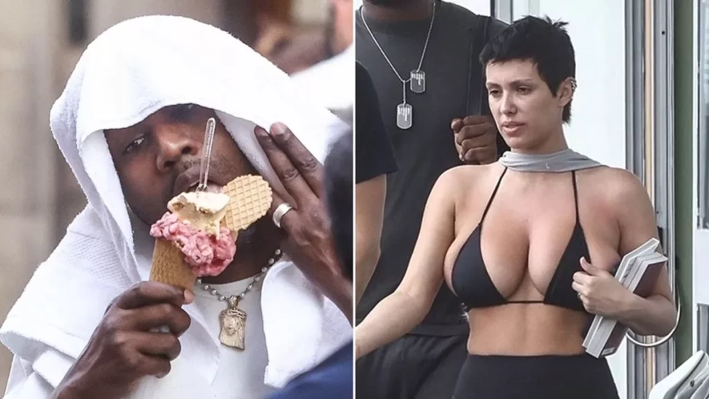 Kanye Wests new wife Bianca spotted in bikini amid baby rumours