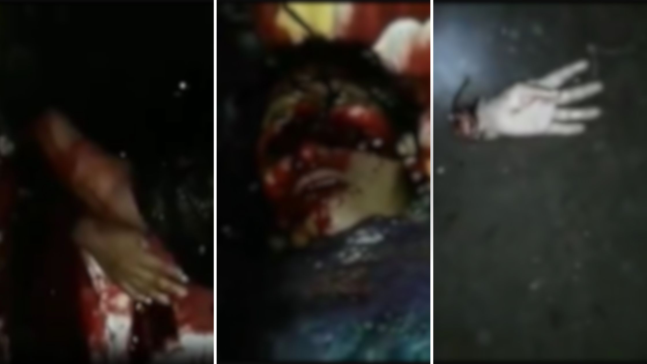 ms pacman face split video gore of mujer