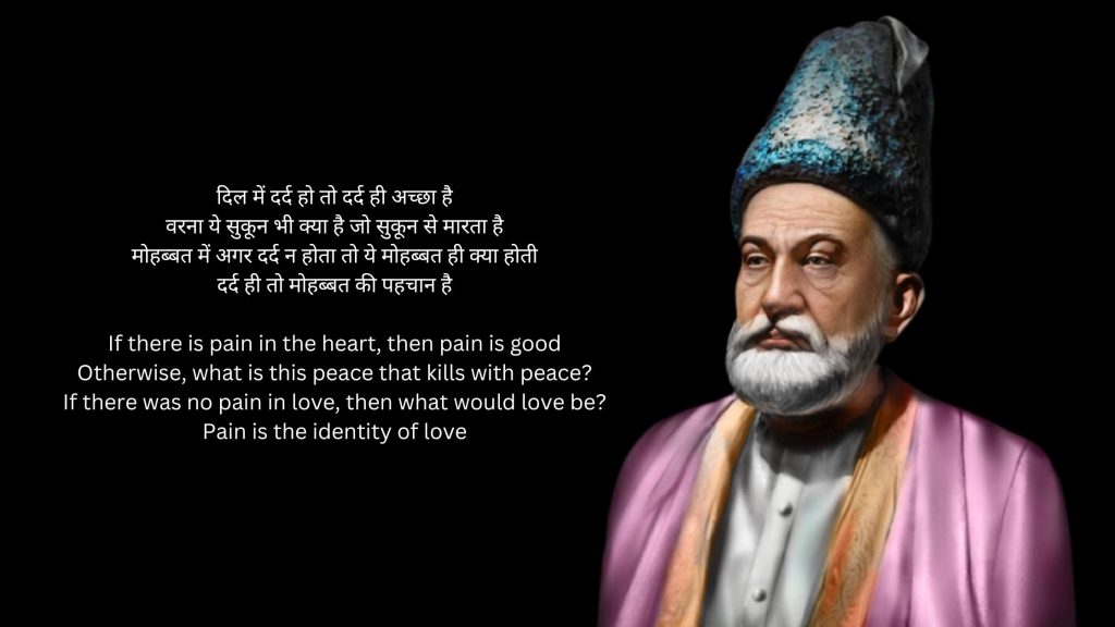 heart touching mirza ghalib shayari in hindi and english