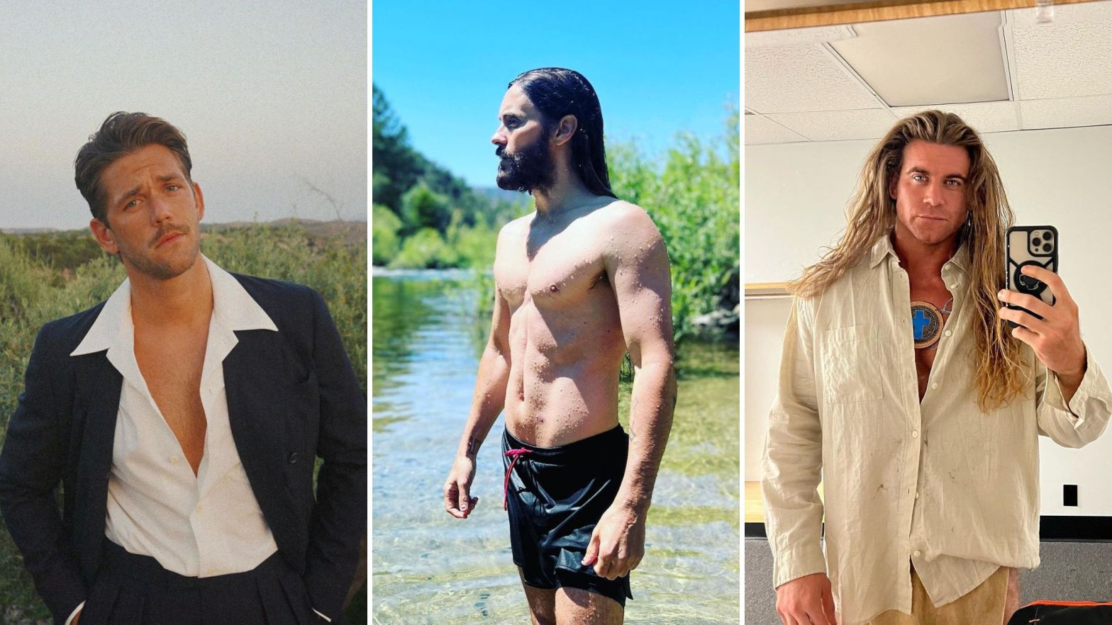 male models with long hair that will leave you breathless