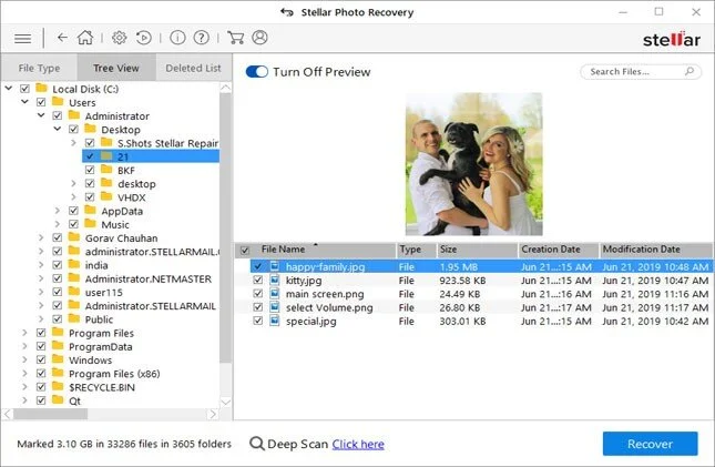 recover photos from SD Card